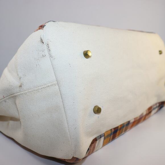 Handmade boat tote Plaid Tote Bag – 30cm - Picture 5 of 8